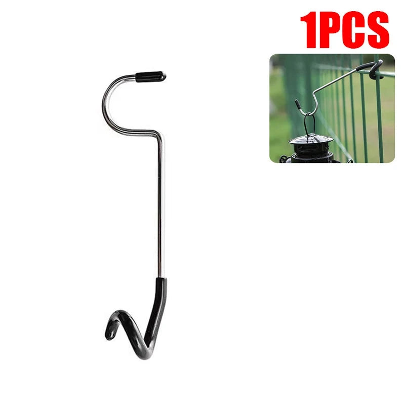 Stainless Steel Light Stand Holder Hooks Portable Tent Pole GlowCart