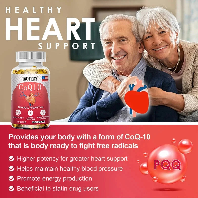 COQ10 Capsules 400mg Coenzyme Q10 Provides Energy To Support GlowCart