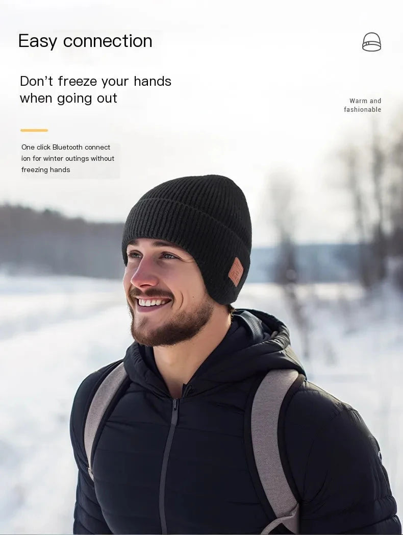 Wireless Bluetooth Earphone Hat Headset Rechargeable With GlowCart