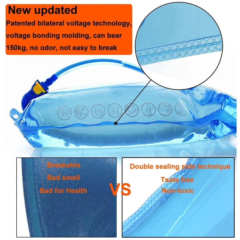 Outdoor Sport Water Reservoir Hydration Pack Water Bladder Bag 1L 1.5L 2L Storage Bag BPA Free Trail Running Hydration Backpack GlowCart