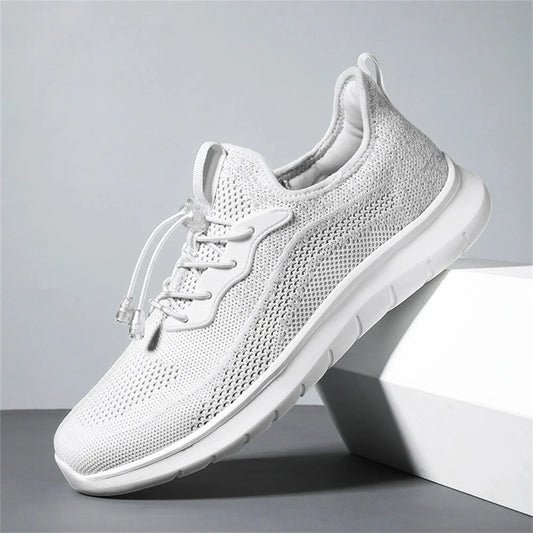 Men's Spring Summer Woven Sneakers, Breathable Adjustable GlowCart