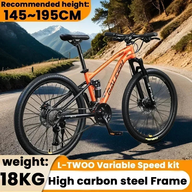DH 26inch 29inch Soft Tail Mountain Bike MTB Downhill Mountain Bicycle Double Damping Bike Gravel Cross Country Dirt Bicycle GlowCart