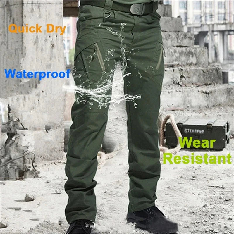 Men Cargo Pants Trousers Multi-pocket Waterproof GlowCart
