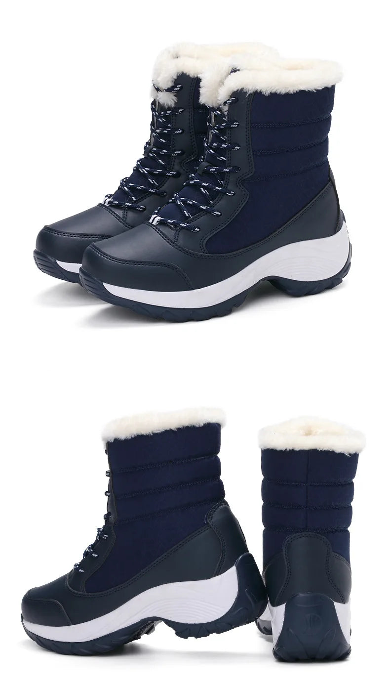 Snow Boots Women Platform Boots Non-slip Women Winter Shoes GlowCart