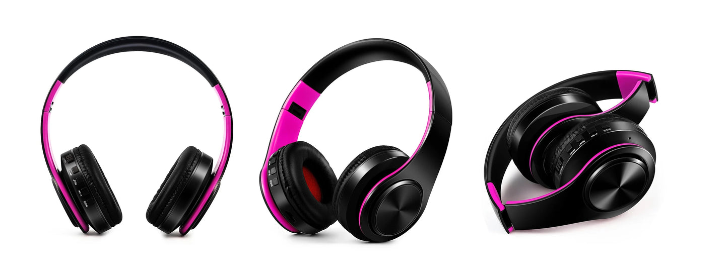 Men Gift Gold Wireless Headphones Bluetooth Earphone Stereo GlowCart