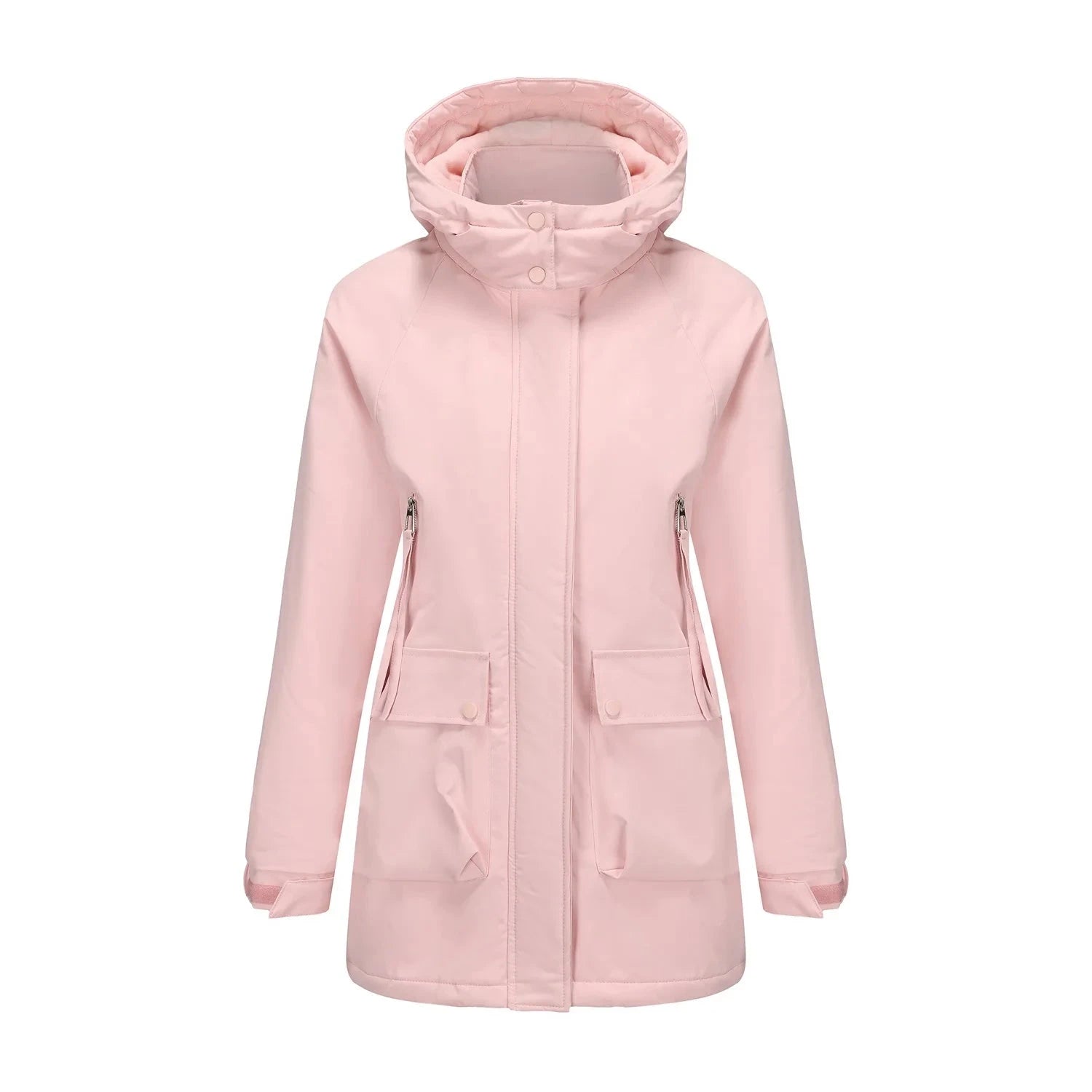 Women's Winter Jacket Coat Detachable Cap Fleece Down Parka GlowCart