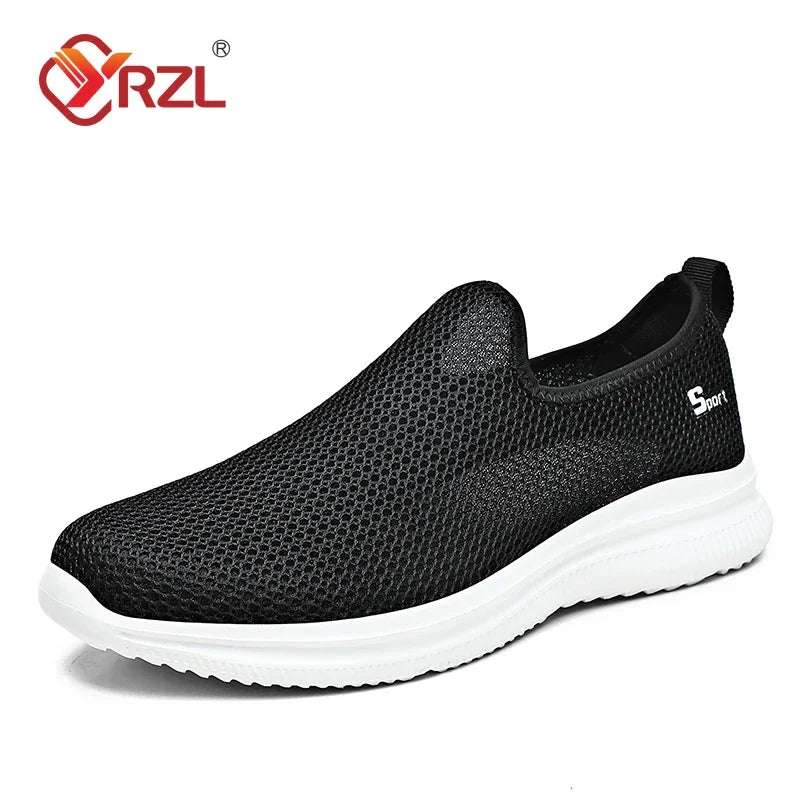 YRZL Men's Sneakers Breathable Unisex Casual Shoes Outdoor Non-Slip Mesh Loafers Walking Lightweight Fashion Male Tennis Shoes GlowCart