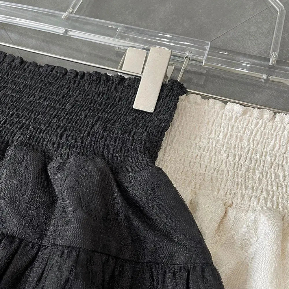 Summer versatile slimming pants skirt women's elastic high GlowCart