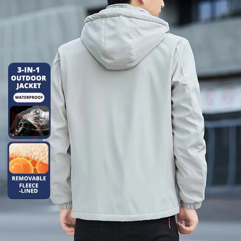 Top Grade Fleece-lined New Men Sports Outdoor Jacket Bundle GlowCart