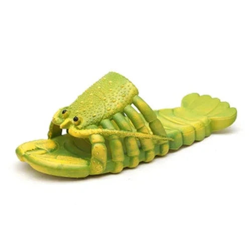 EOFK Lobster Slippers Women Funny Animal Summer Flip Flops Cute Beach Shower Casual Unisex Big Size Soft Home Slides GlowCart