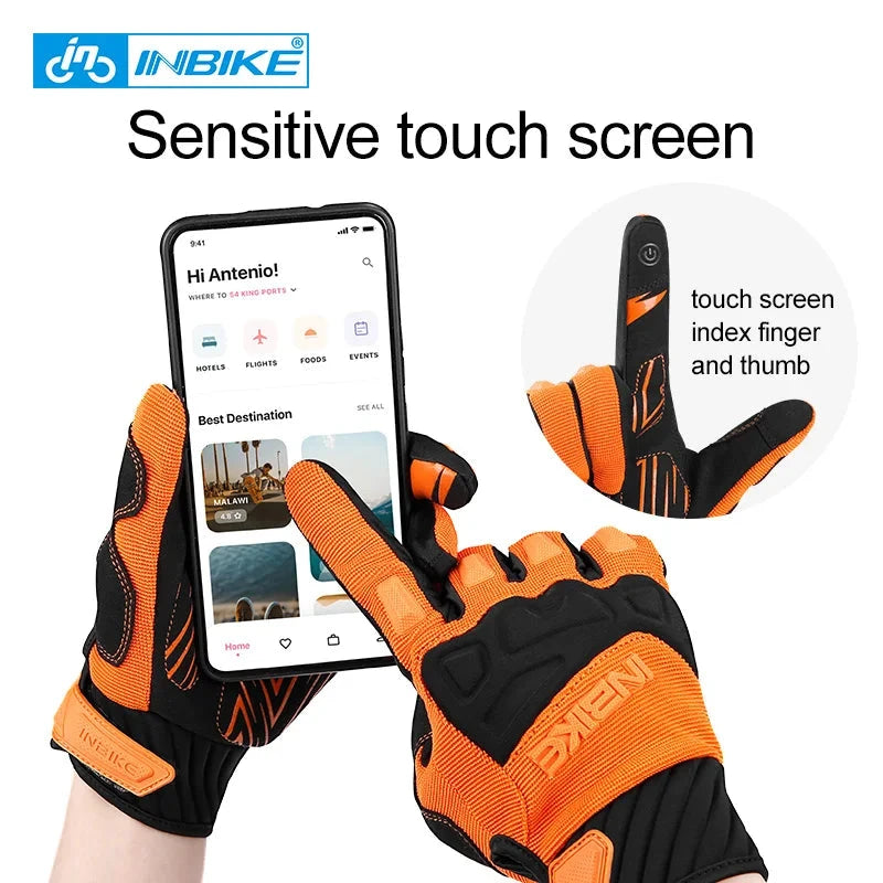 INBIKE Men's Cycling Gloves Touchscreen MTB Cycling Bicycle Riding Gloves for Men Bike Sports Gloevs Motorcycle MTB Accessories GlowCart