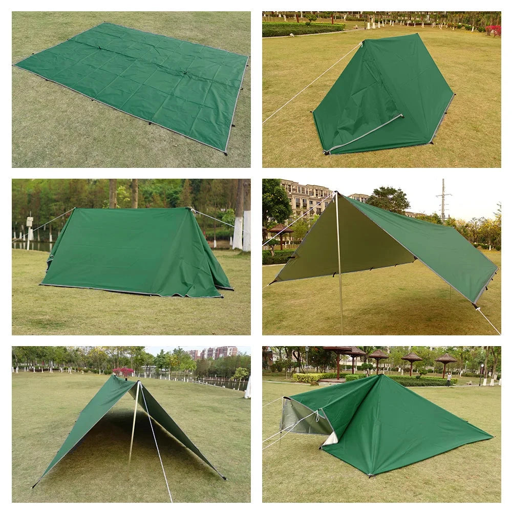 Waterproof Tent Tarp 19 Hang Points Survival Tent Outdoor GlowCart