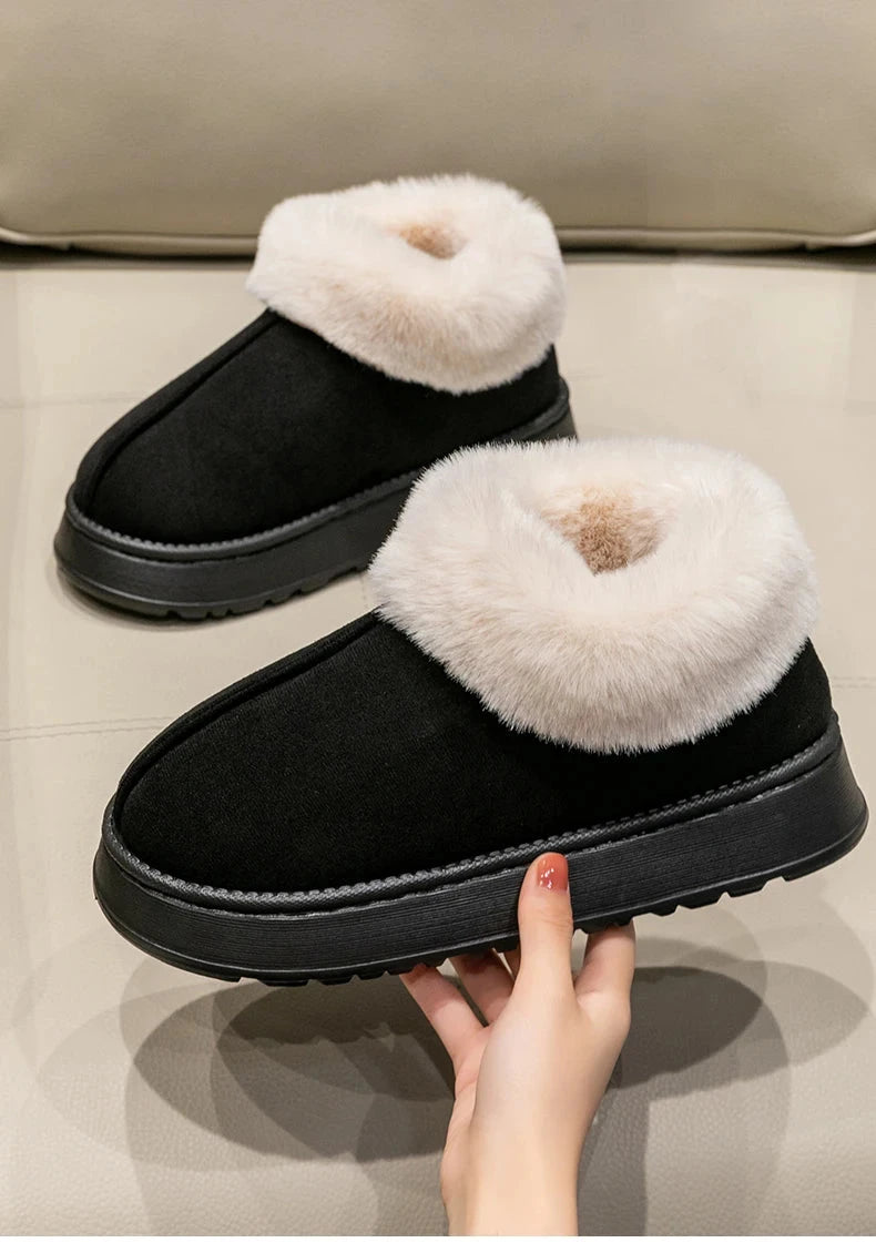 2025 High Quality of  Women's Fashion Snow Boots Fluffy GlowCart