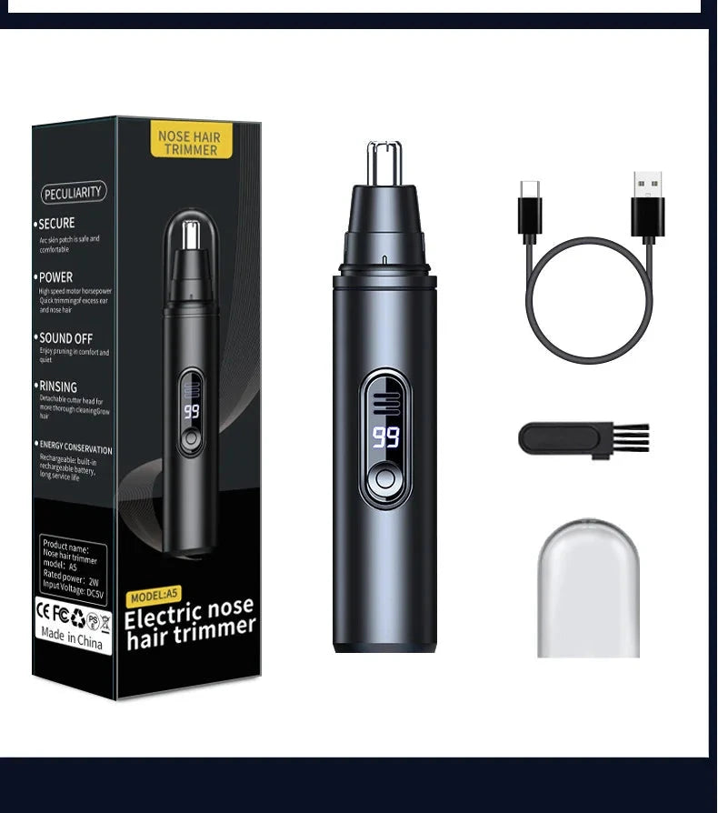 Mini Pocket Nose Hair Trimmer Painless Clipper Nose Ears GlowCart