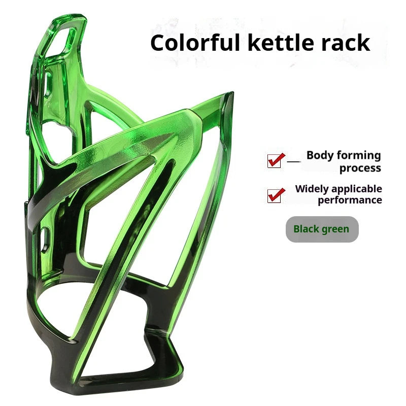 Mountain Bicycle Water Bottle Holder Gradually Changing Color Water Bottle Holder  PC Waterproof Bike Kettle Rack GlowCart