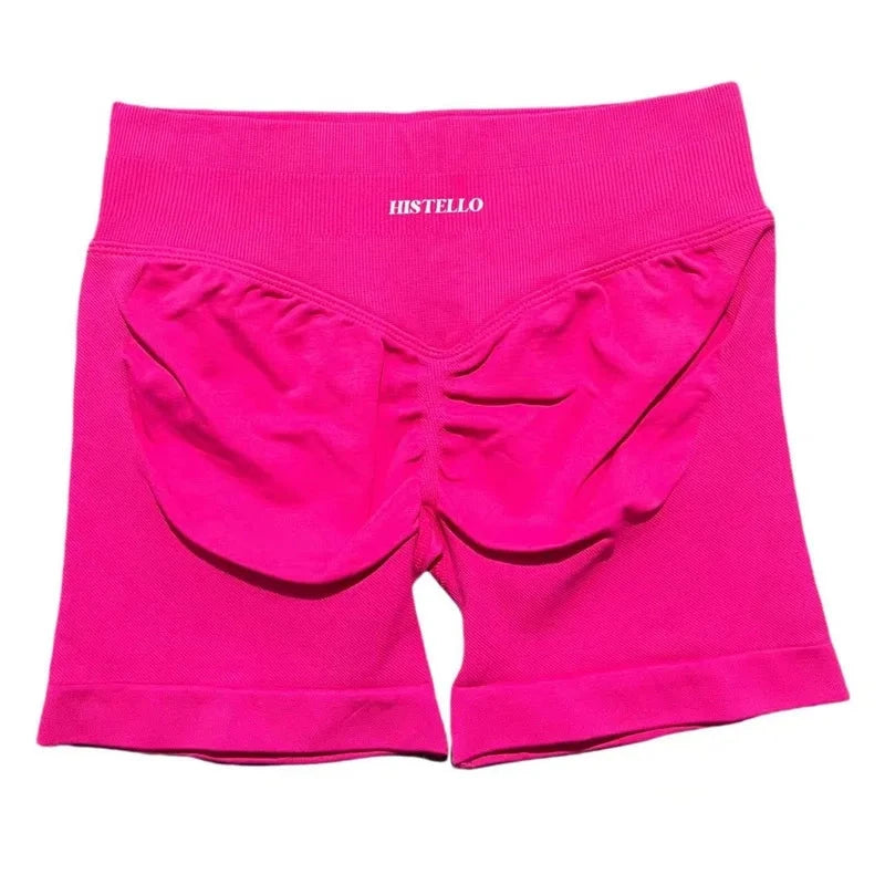 HISTELLO Impact Shorts Df Substitute High Waist Women Yoga Workout Short Seamless Leggings Stretch Fitness Running Gym Shorts GlowCart