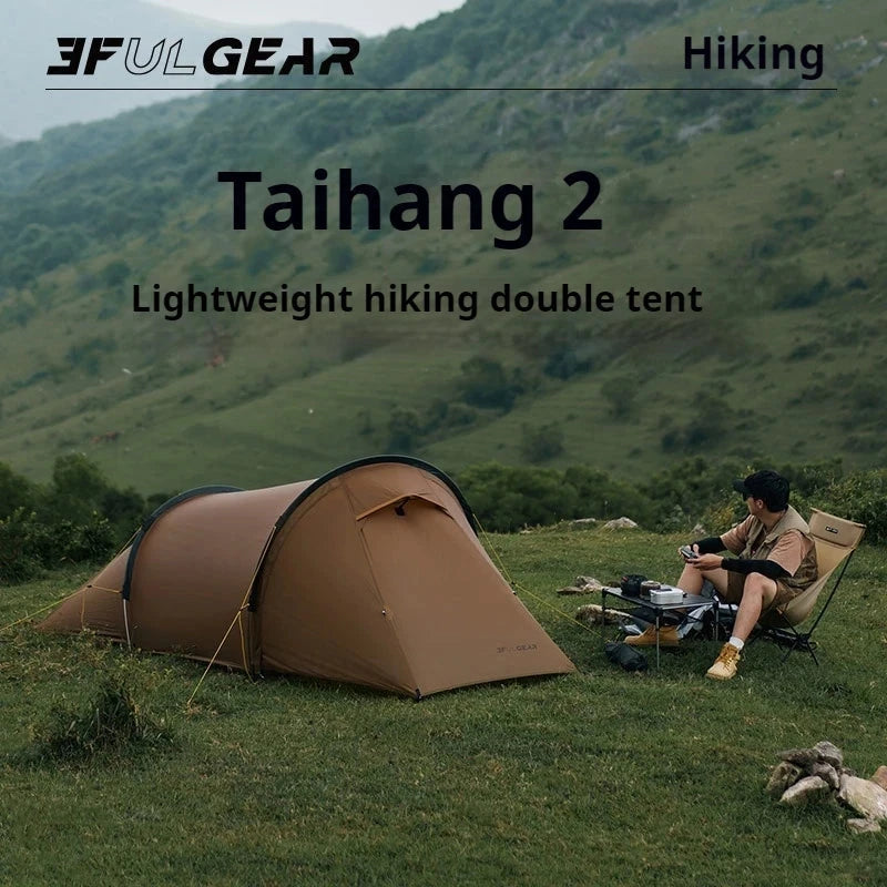 3F UL GEAR Taihang2 Tunnel Tent 3/4 Seasons Waterproof GlowCart