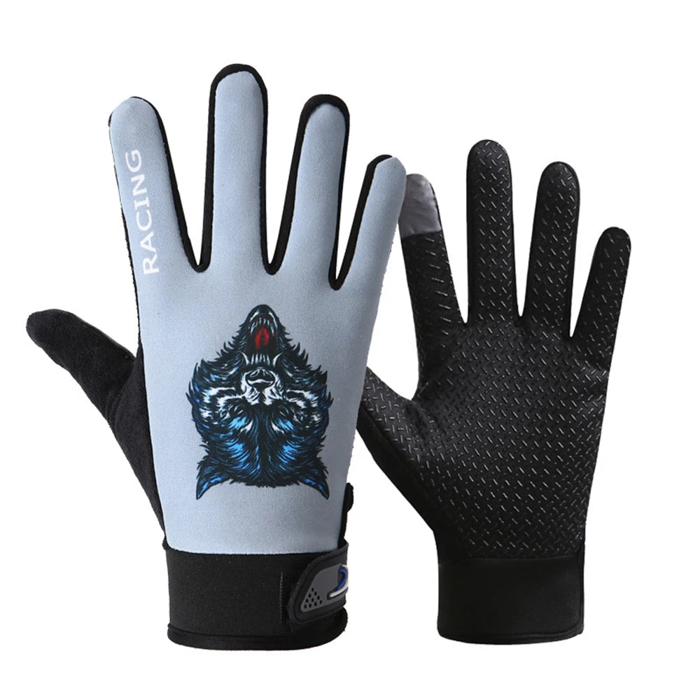 Cycling Gloves Men Anti-slip Full Finger Motorcycle Spring Autumn Gloves Hiking Fishing Touchscreen Outdoor Adventure Gloves GlowCart