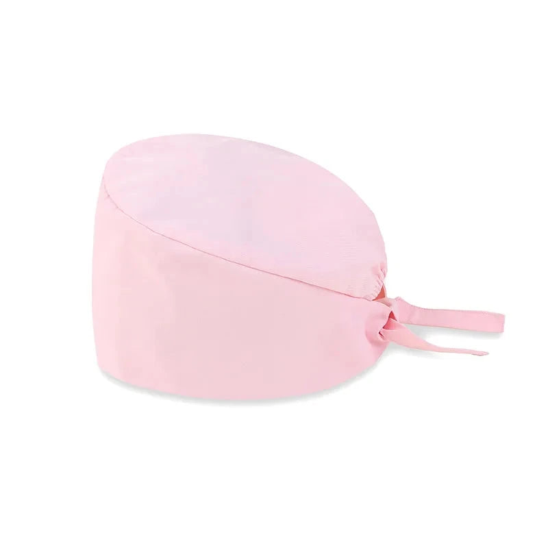 Unisex Women Scrub Nurse Caps Solid Color Adjustable GlowCart