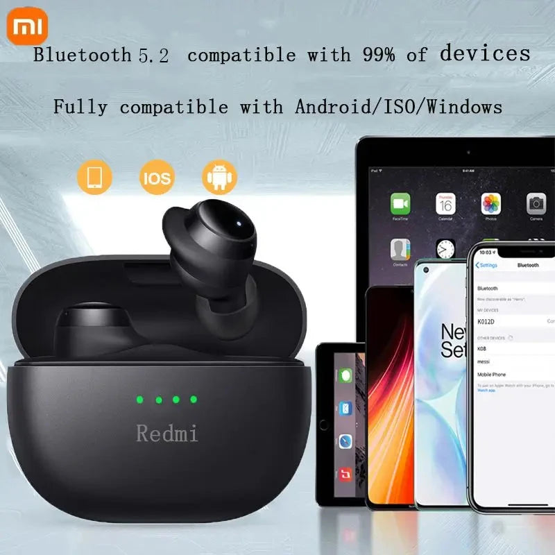 Xiaomi Redmi Bluetooth 5.2 Earbud  In-Ear Headset with Mini GlowCart