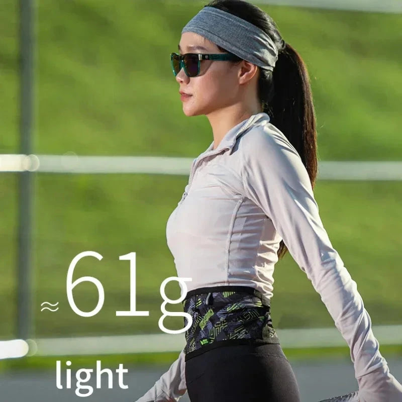 MAP BROTHER W1001 Hydration Running Belt Waist Pack Money Out Sport Bag Trail Marathon Gym Fitness Mobile Phone Water Bottle GlowCart