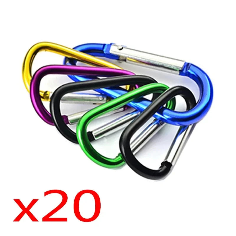 Mini Carabiner Keychain Alluminum Alloy D-ring Buckle Spring GlowCart