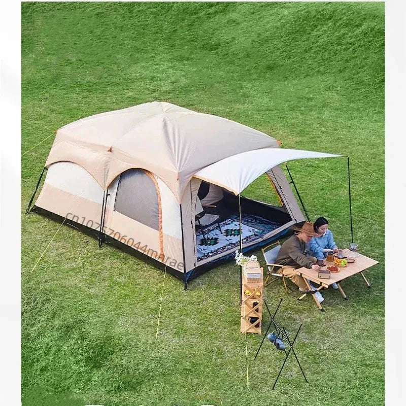 Outdoor Camping Tent, Portable Folding Anti Rainstorm GlowCart