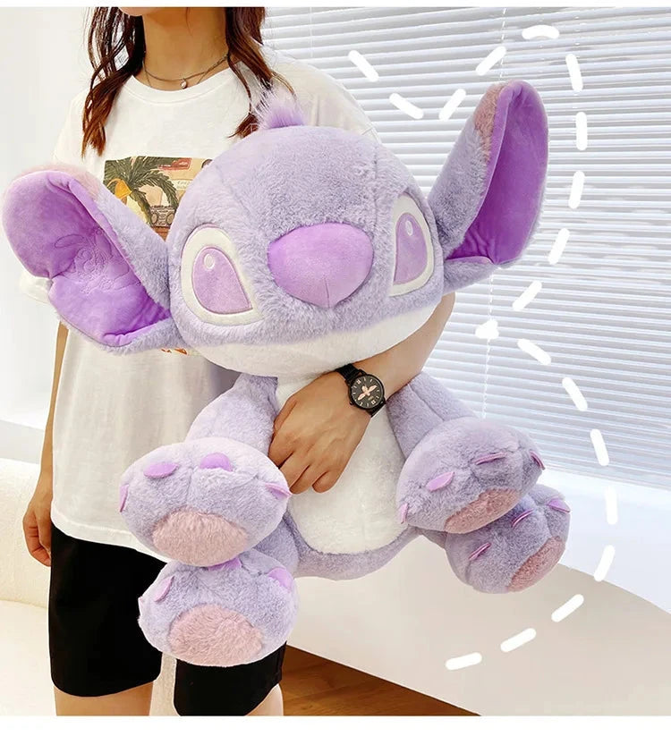 Disney Cartoon Purple Stitch Doll Star Baby Kawaii Plush Toy GlowCart