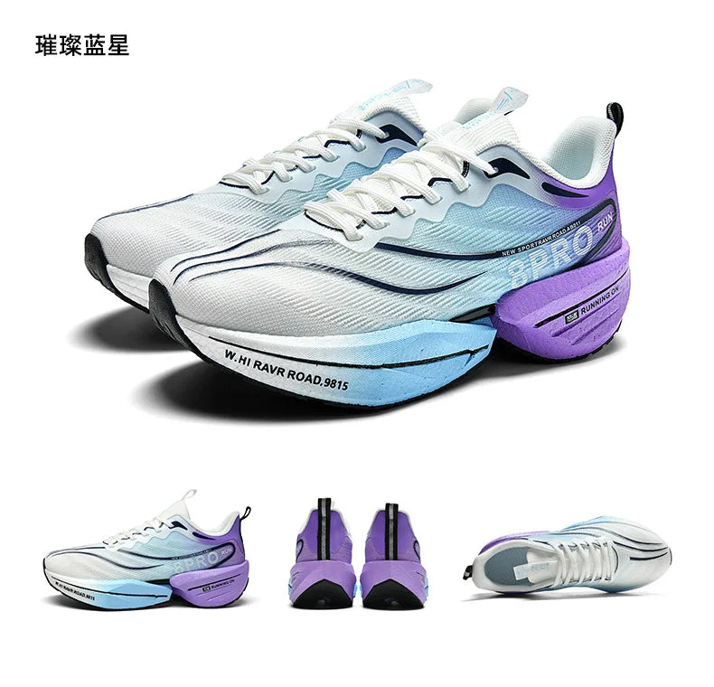 Speciality Carbon Plate Sports Running Shoes Marathon Air Cushion Men Breathable Lightweight Women Comfortable Nonskid Sneakers GlowCart