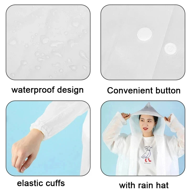 Raincoat  Thickened Waterproof Raincoat 1 pcs Tourism GlowCart