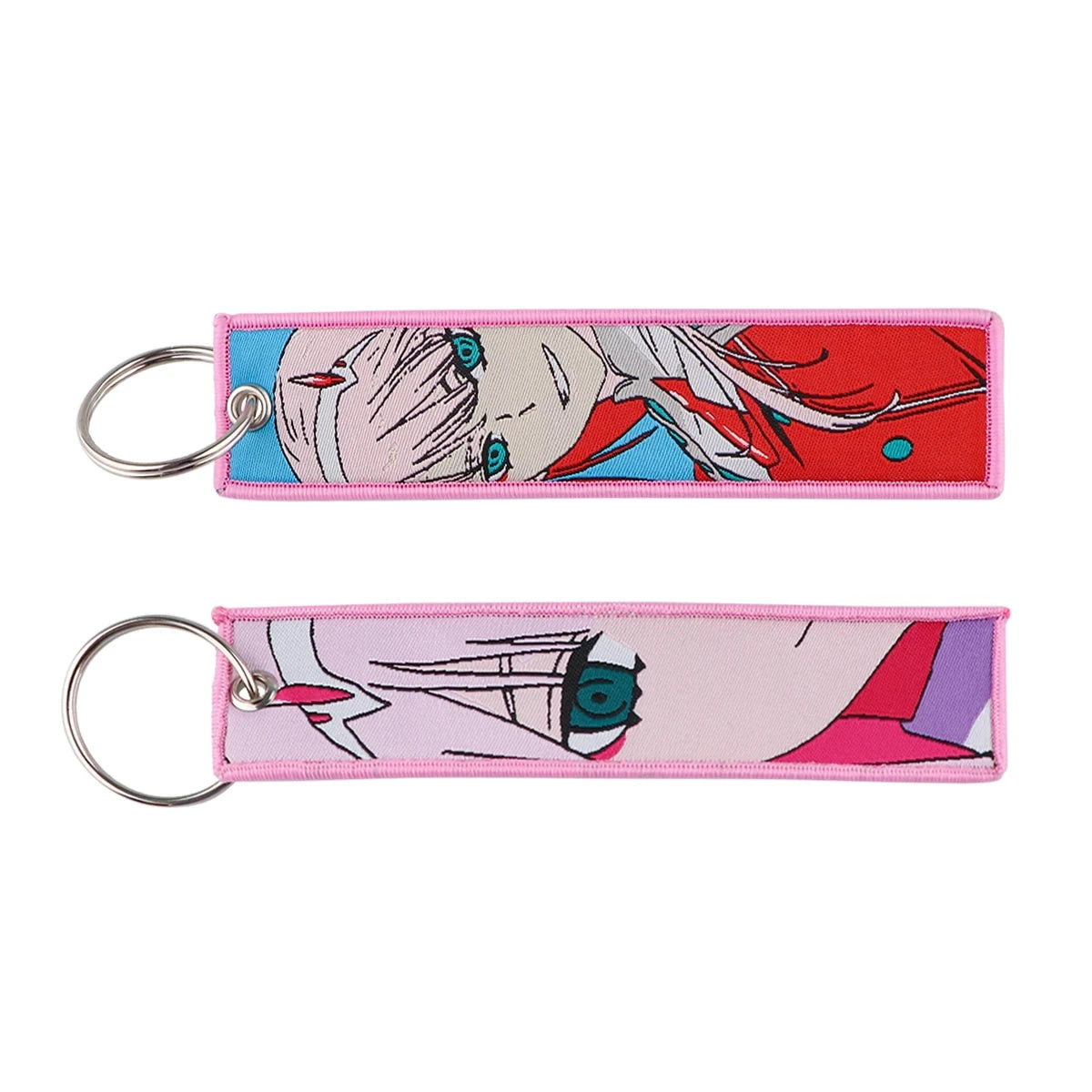 Classic Anime Cool Embroidery Key Fobs Key Tag Motorcycles GlowCart