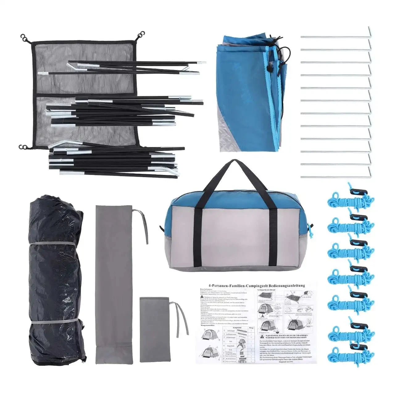 Camping Tent Outdoors Trip Tent Easy Set up Camping Tent 4 GlowCart