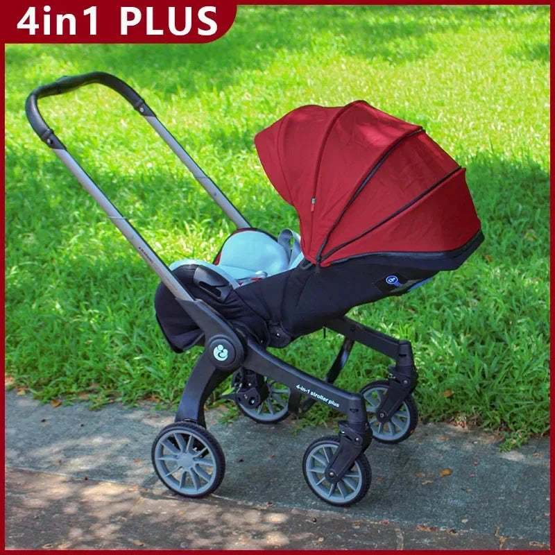 2025 NEW baby stroller 4in1 trolley car seat Multifunctional baby carriage luxury Foldable and portable strollers GlowCart