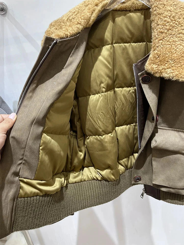 2025 New Women Winter Warm Goose Down Jackets Real Natural GlowCart