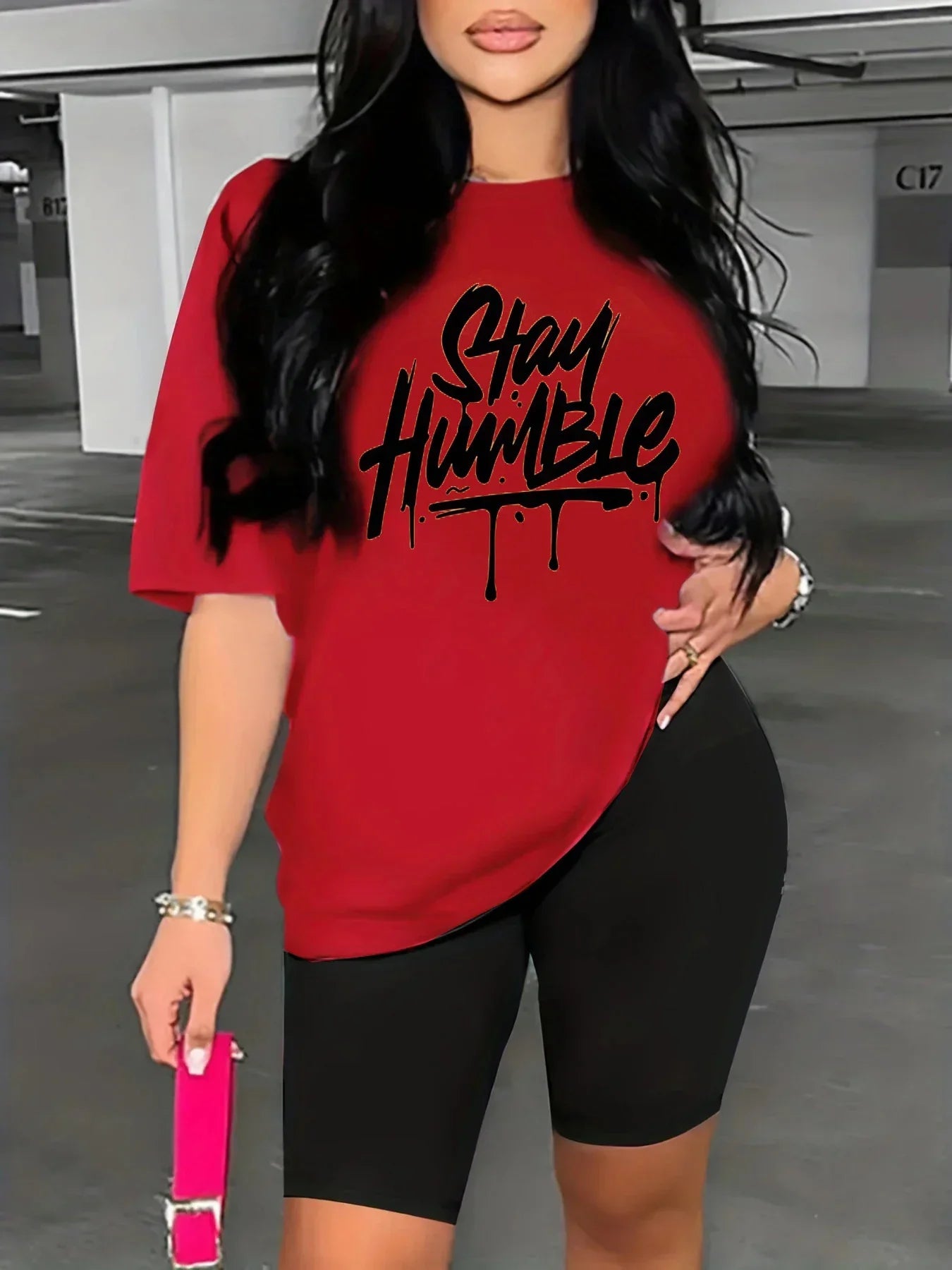 Summer Women's Letter Print Casual Neck Short Sleeved Female T-shirt Tops Tees Men Women 90s Black T-shirts Tops GlowCart