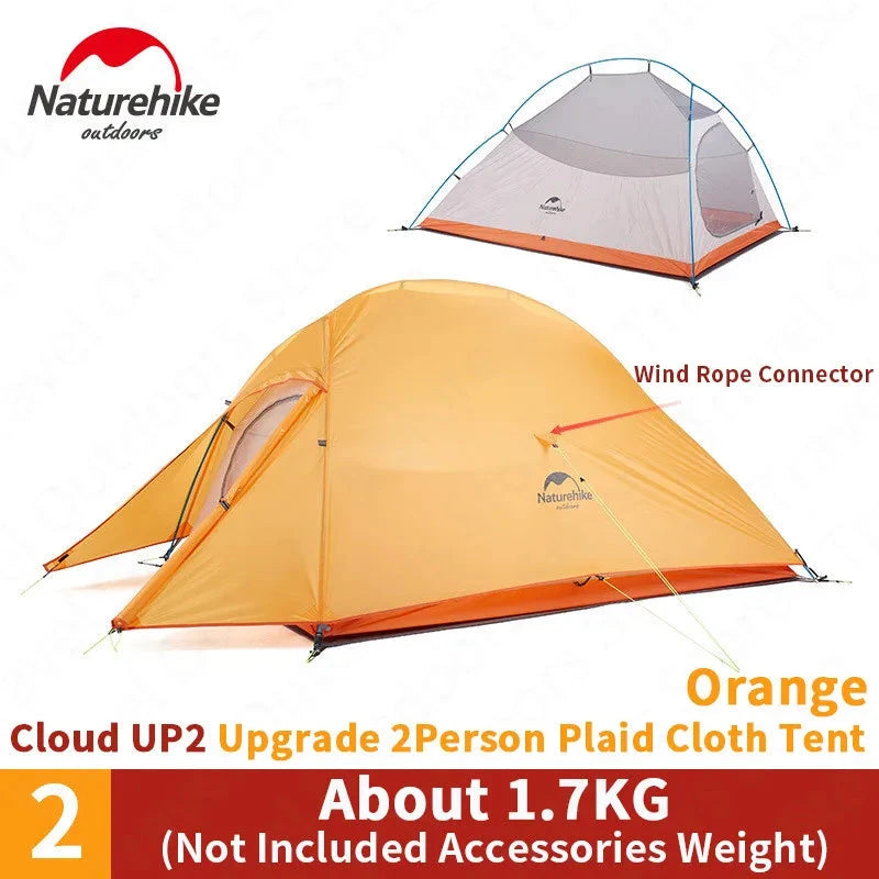 Naturehike Cloud Up 1 2 3 Person Tent Ultralight Outdoor GlowCart