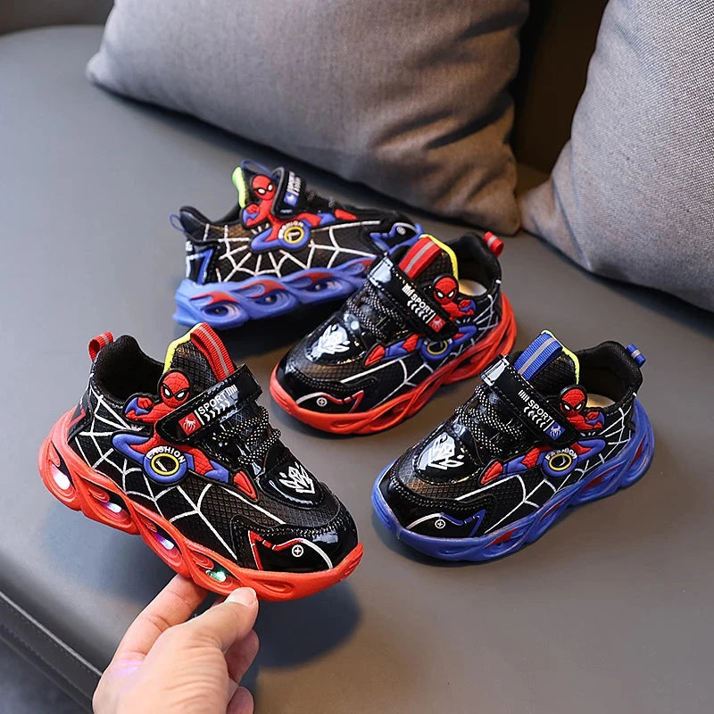 Disney Boys Shoes LED Lights Cartoon Autumn Children's GlowCart