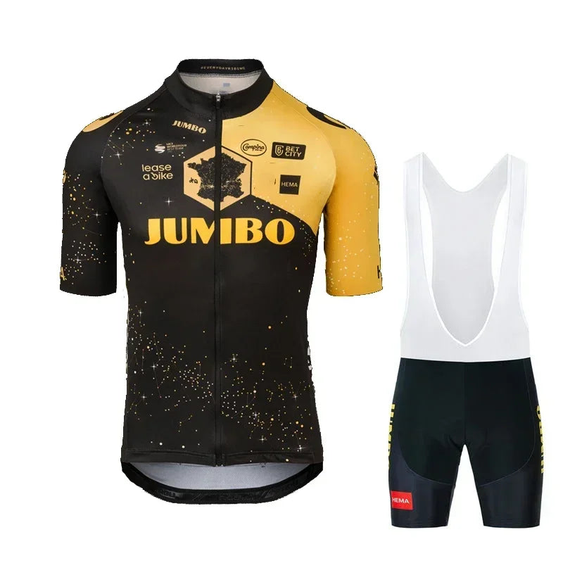 Team 2025 Men's Cycling Clothing Summer Bicycles Jersey Sets Mountain Bike Bib Shorts Triathlon Maillot Shirts Ciclismo GlowCart