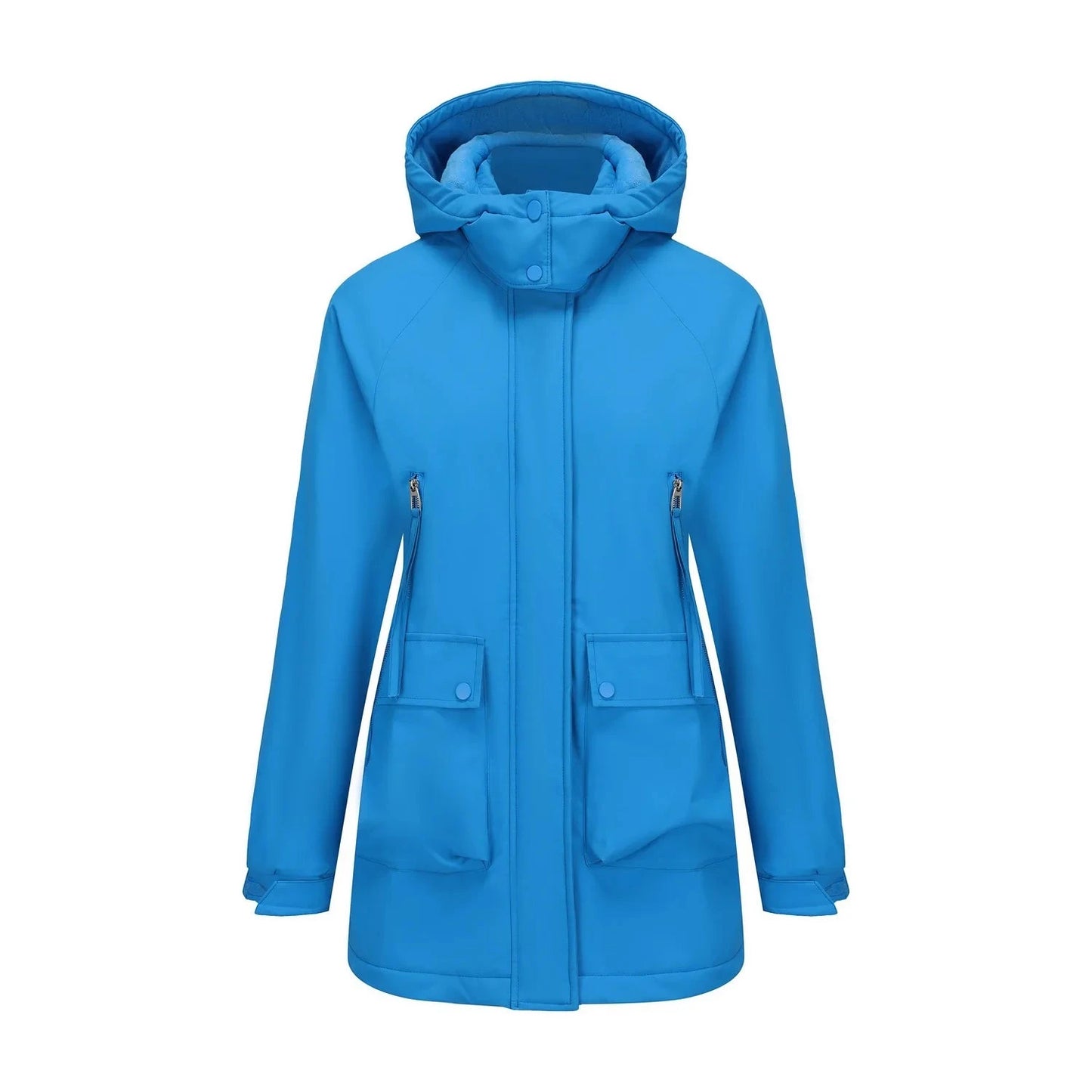 Women's Winter Jacket Coat Detachable Cap Fleece Down Parka GlowCart