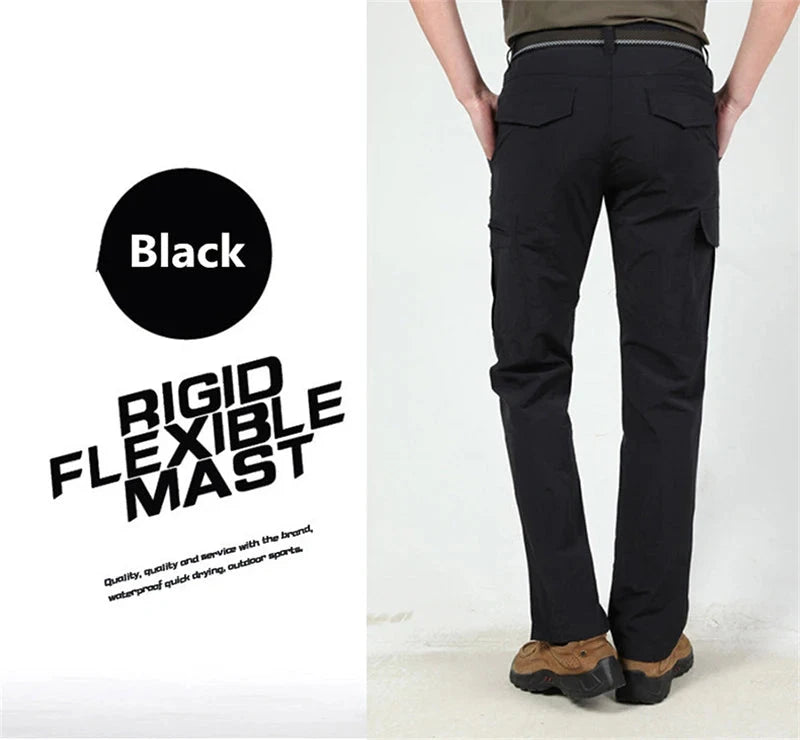 Men's Summer Tactical Cargo Pants Lightweight Casual GlowCart