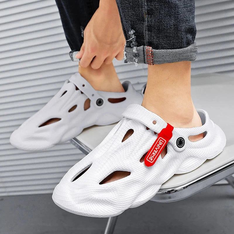 Summer Men Slippers Comfortable Platform Outdoor Sandals GlowCart