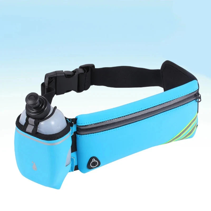 Men Women Waist Bag Hydration Running Belt Fanny Waist Pack Sports Marathon Running Outdoor Riding Fitness With Water Bottles GlowCart