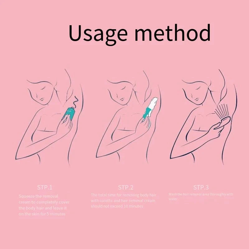 10Pcs Hair Removal Cream Scraper S-shaped Curved Portable GlowCart