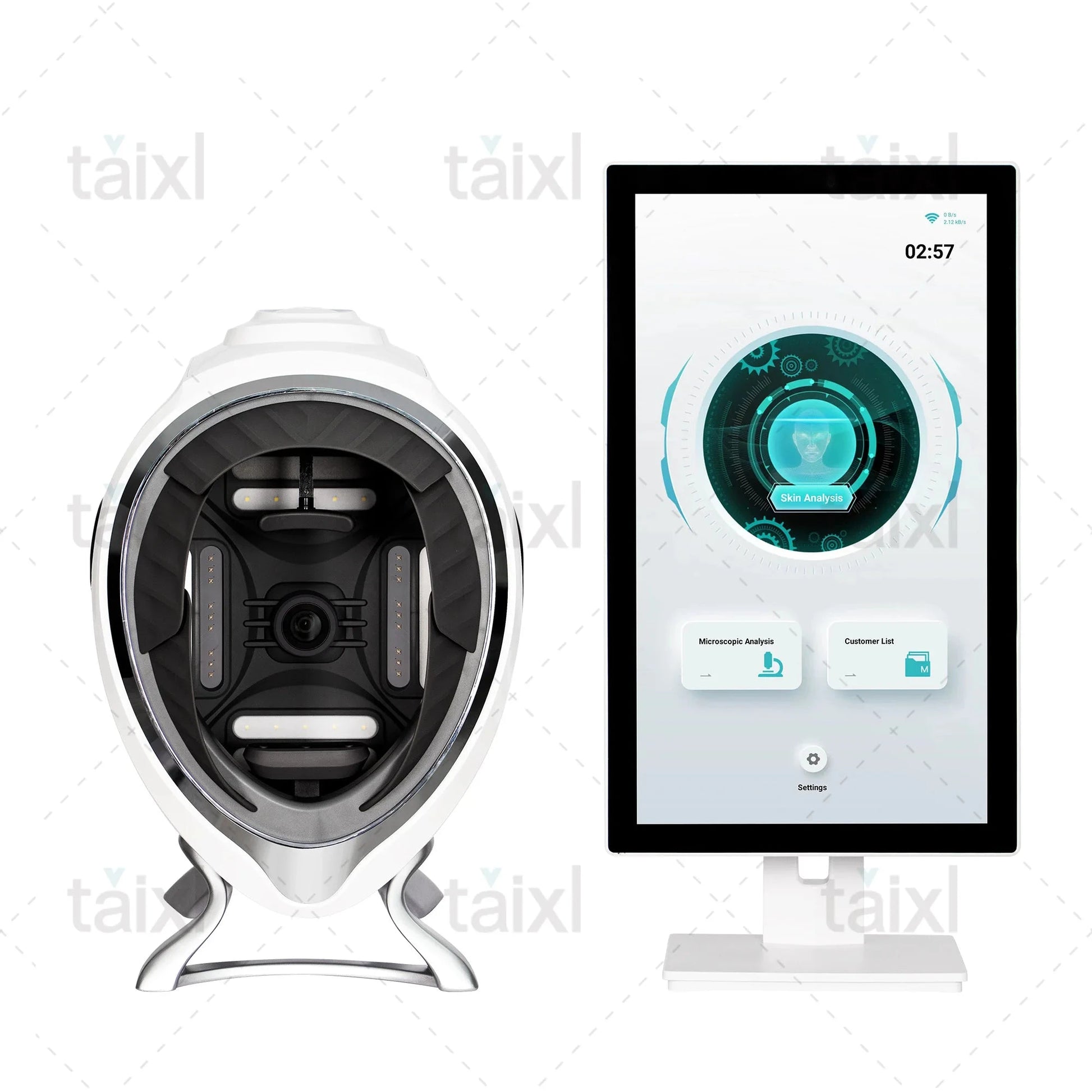 3D Skin Scanner Care facial Analyzer Monitor Machine Magic GlowCart