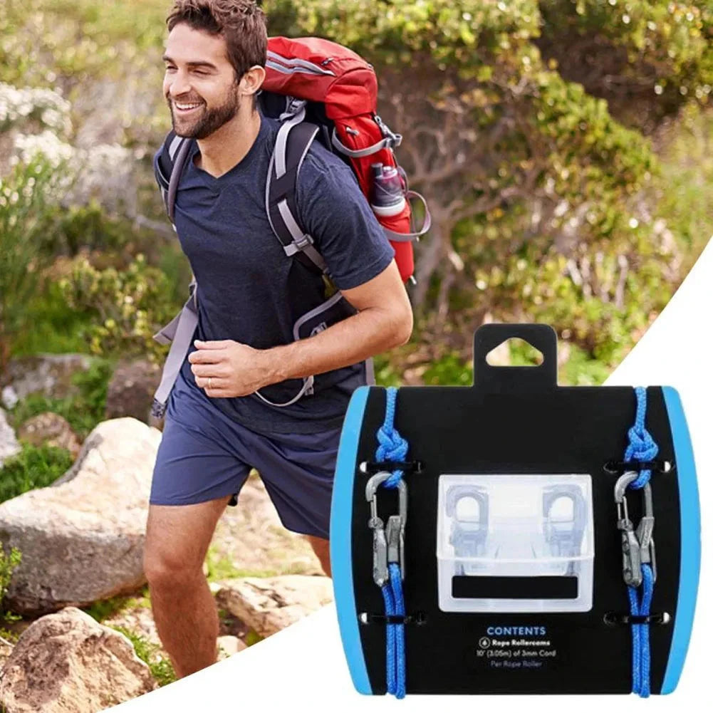 Rope Tension Adjuster Wear Resist Ultralight Tent Guyline GlowCart