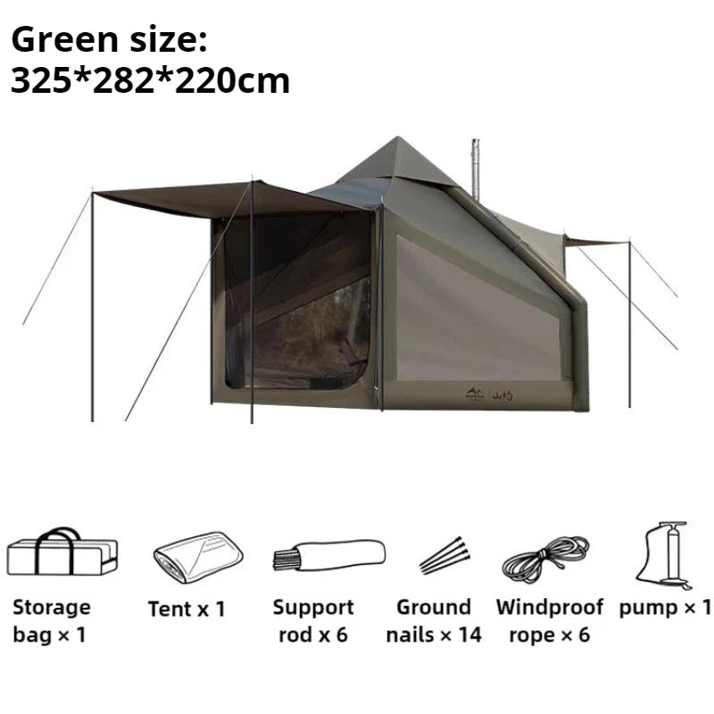 Family Tourist Inflatable Tent Outdoor Sunshade Windproof GlowCart