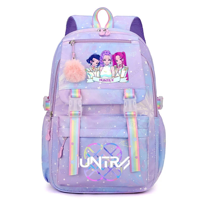 KPop Demon Hunters Backpack High-capacity Kids Knapsacks Movie Music Girl School Schoolbags Cartoon Anime Student Rucksack GlowCart