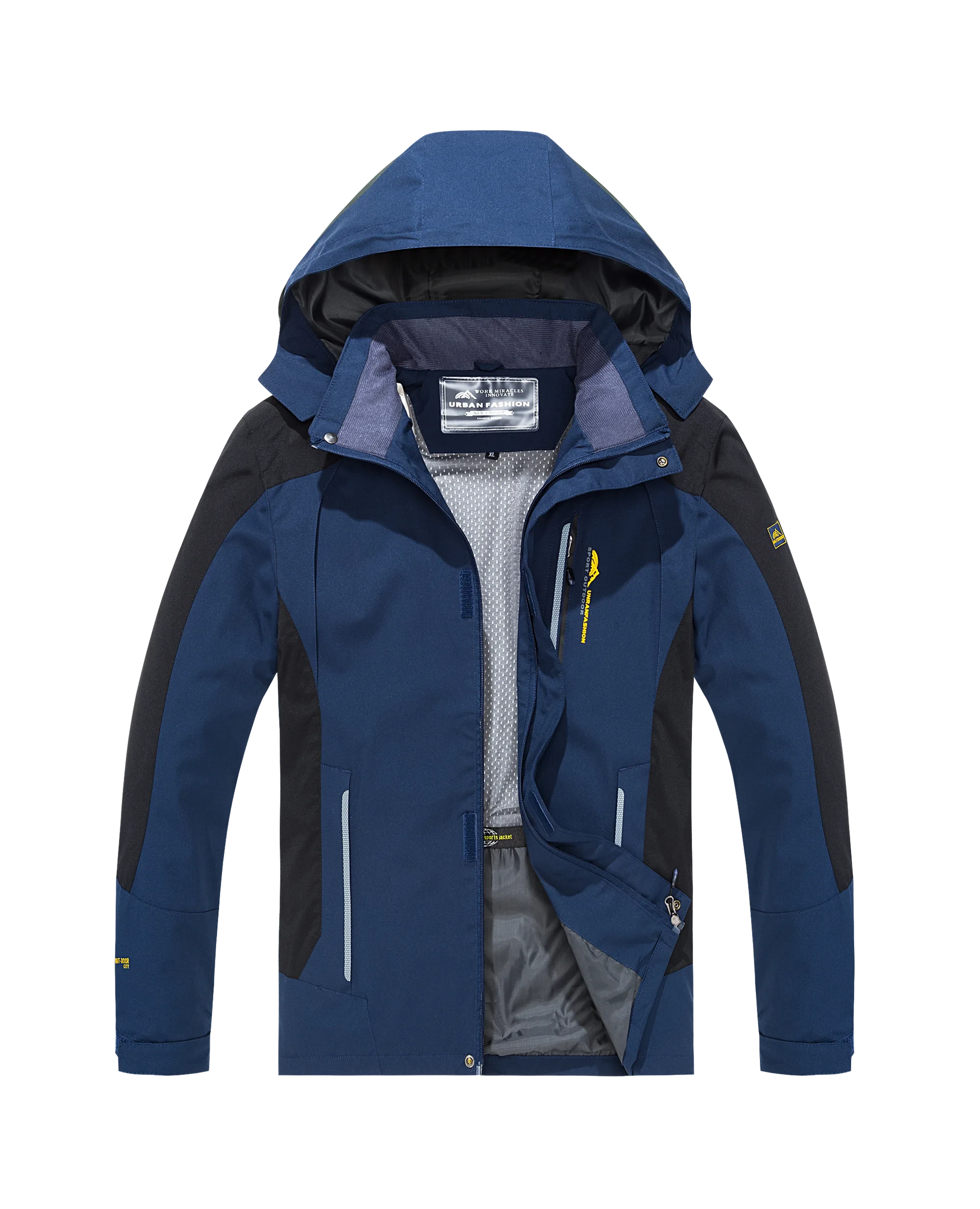 Men's Waterproof Hiking Jacket Large Size Windproof GlowCart