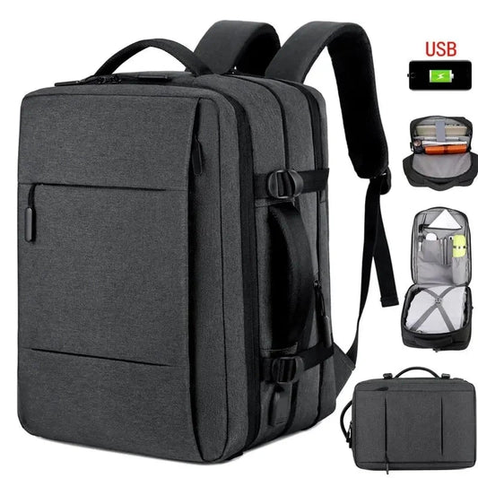 Travel Backpack Men Business Backpack School Expandable USB GlowCart