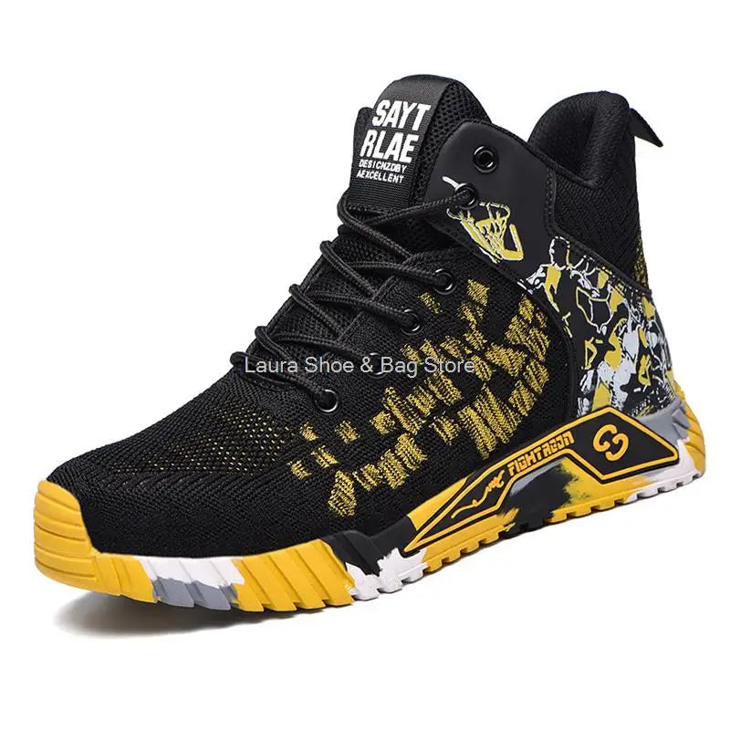 High Top Safety Shoes Men Steel Toe Work Shoes Men Women Work Safety Boots Anti Smash Safety Indestructible Work Boot Breathable GlowCart